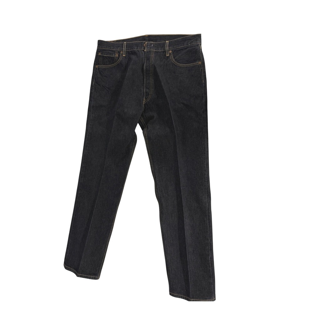 Levi's 501 Original Straight Fit Dark Wash Denim Jeans Men's Size 38x36 - Picture 1 of 13